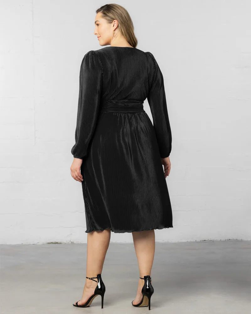 Sophie Long Sleeve Pleated Cocktail Dress - Sale!