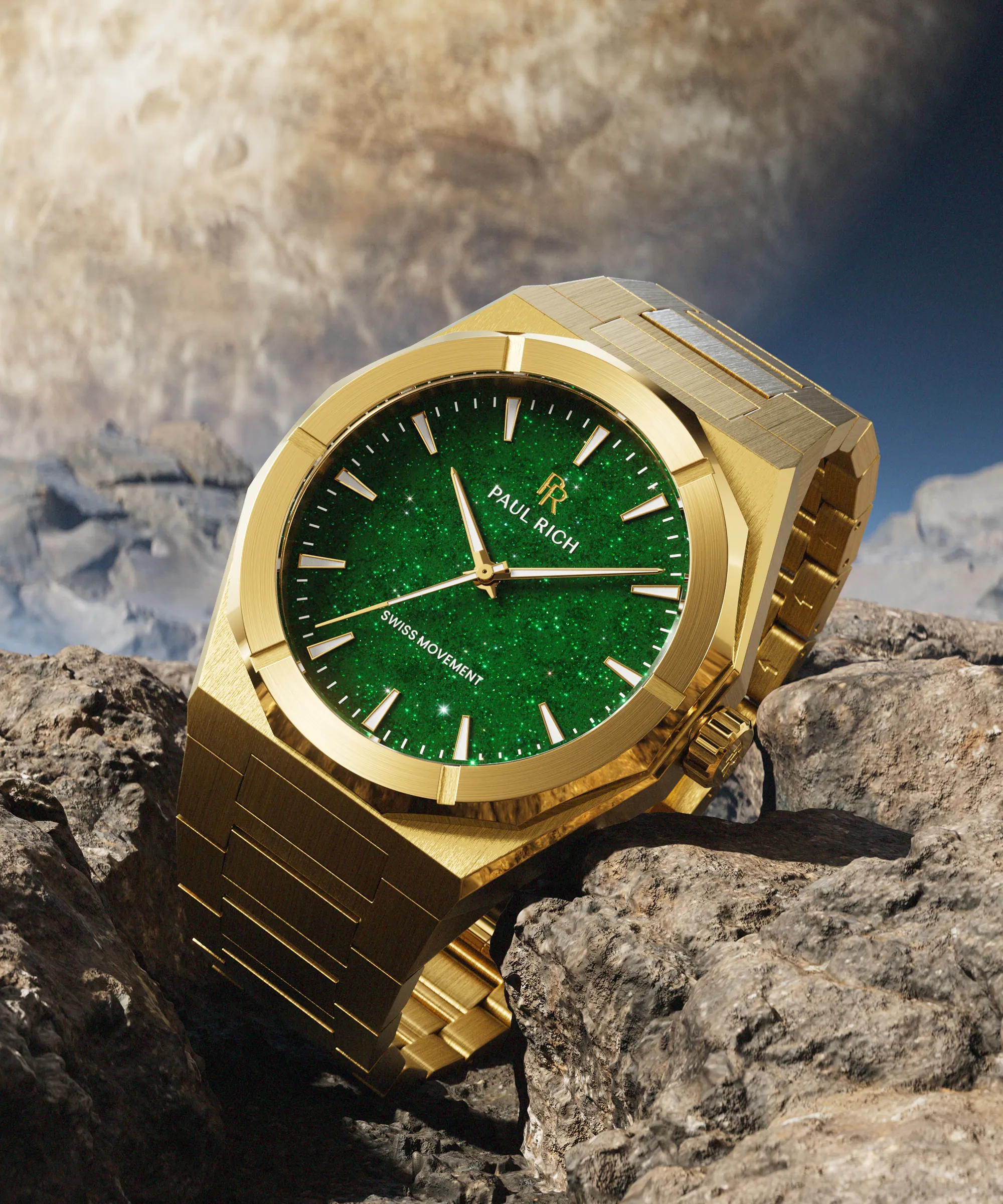 Star Dust II Gold Green