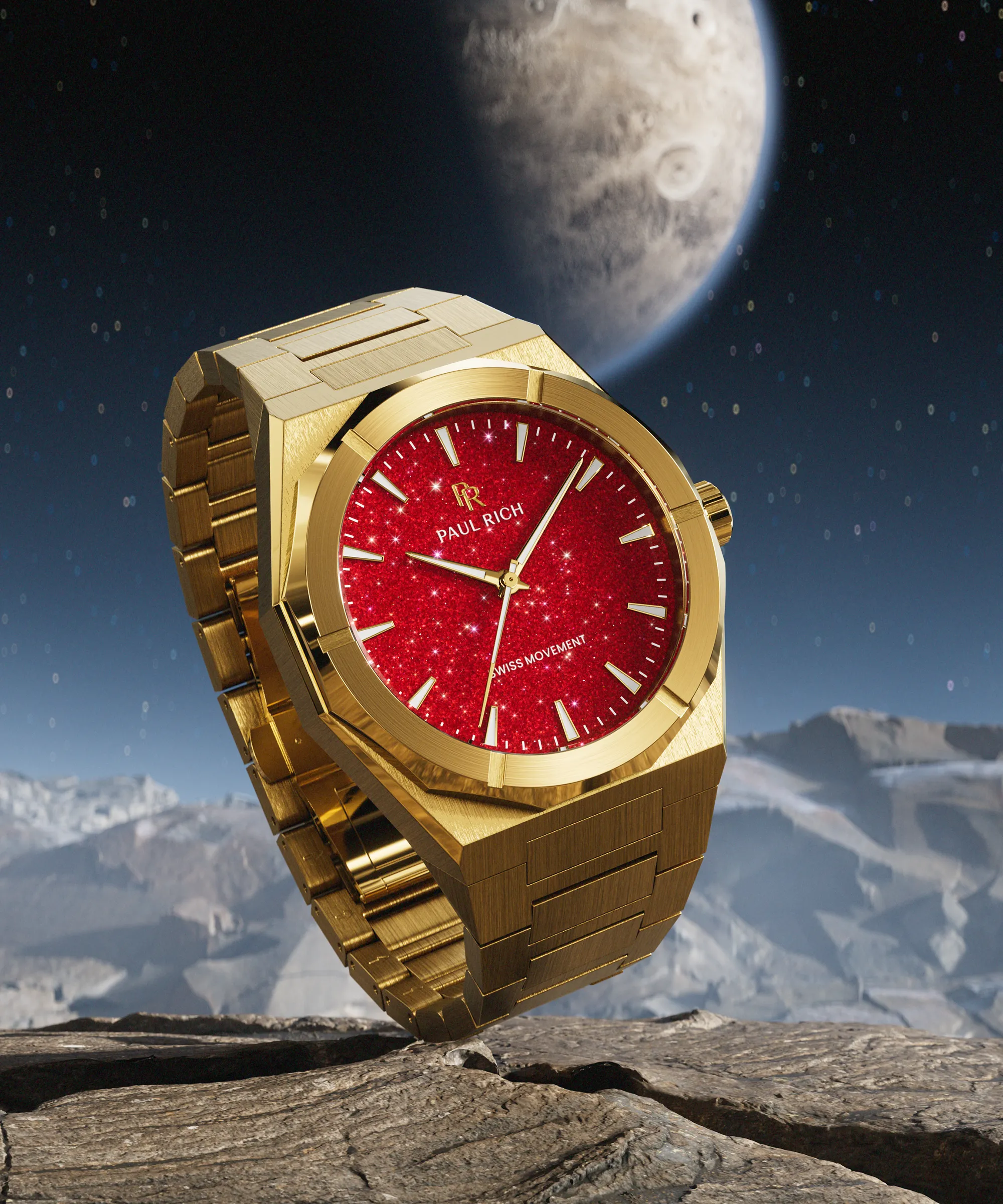 Star Dust II Gold Red