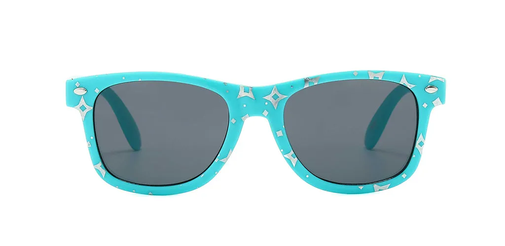 Sugar II Sparkle Blue Sunglasses for Kids Ages 4-10