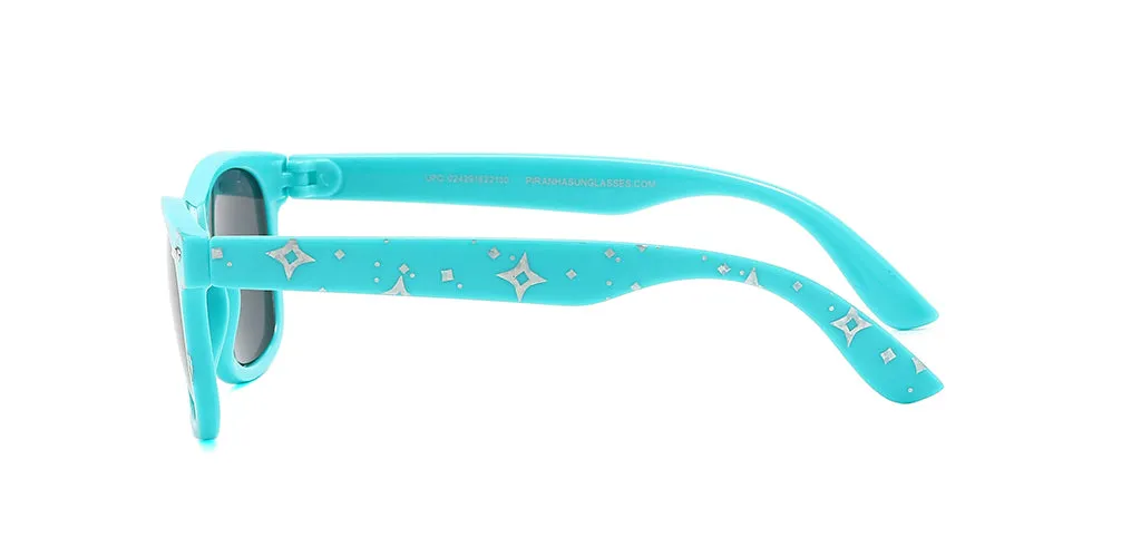 Sugar II Sparkle Blue Sunglasses for Kids Ages 4-10