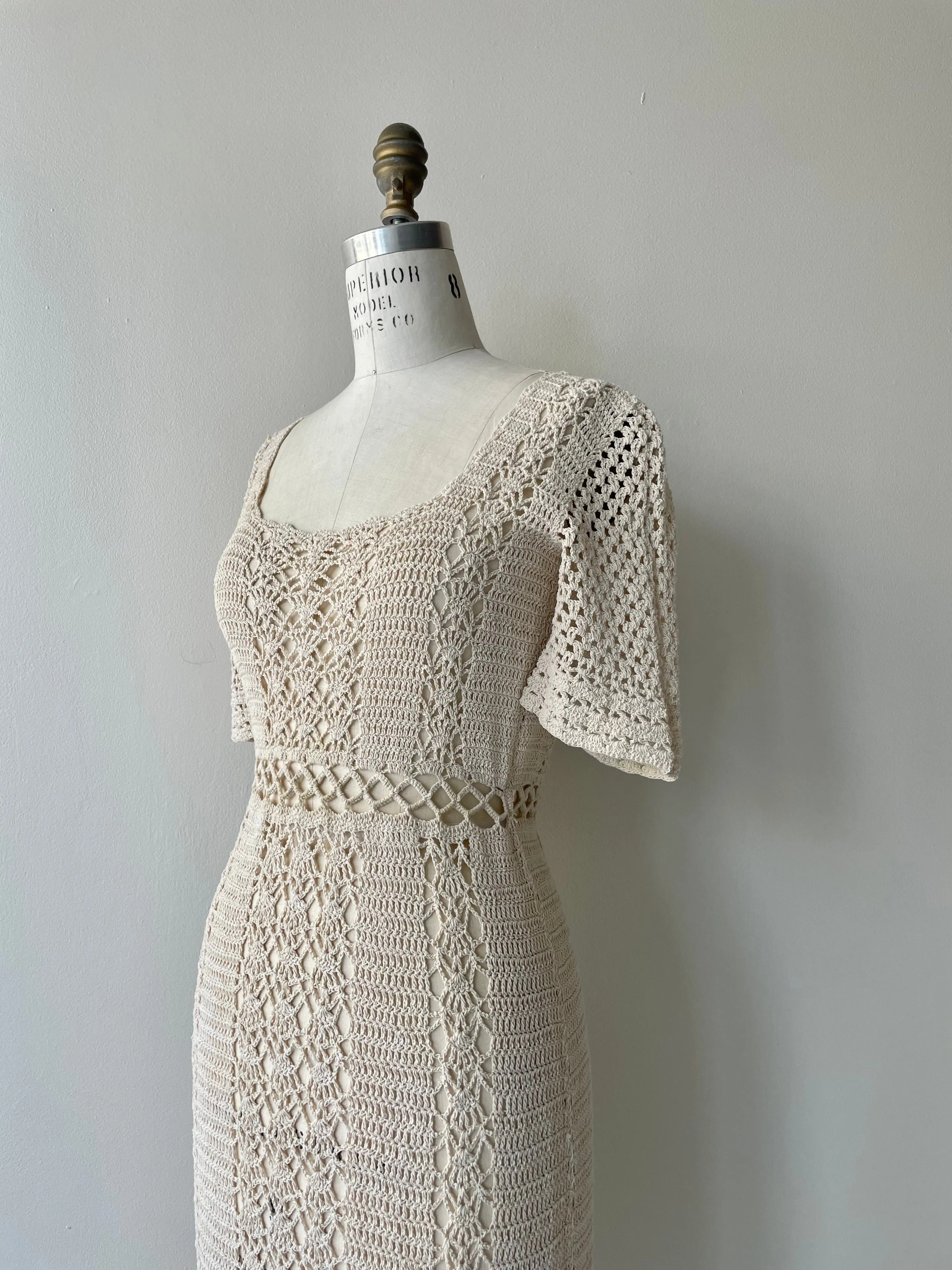 Talamea Crochet Dress | 1970s