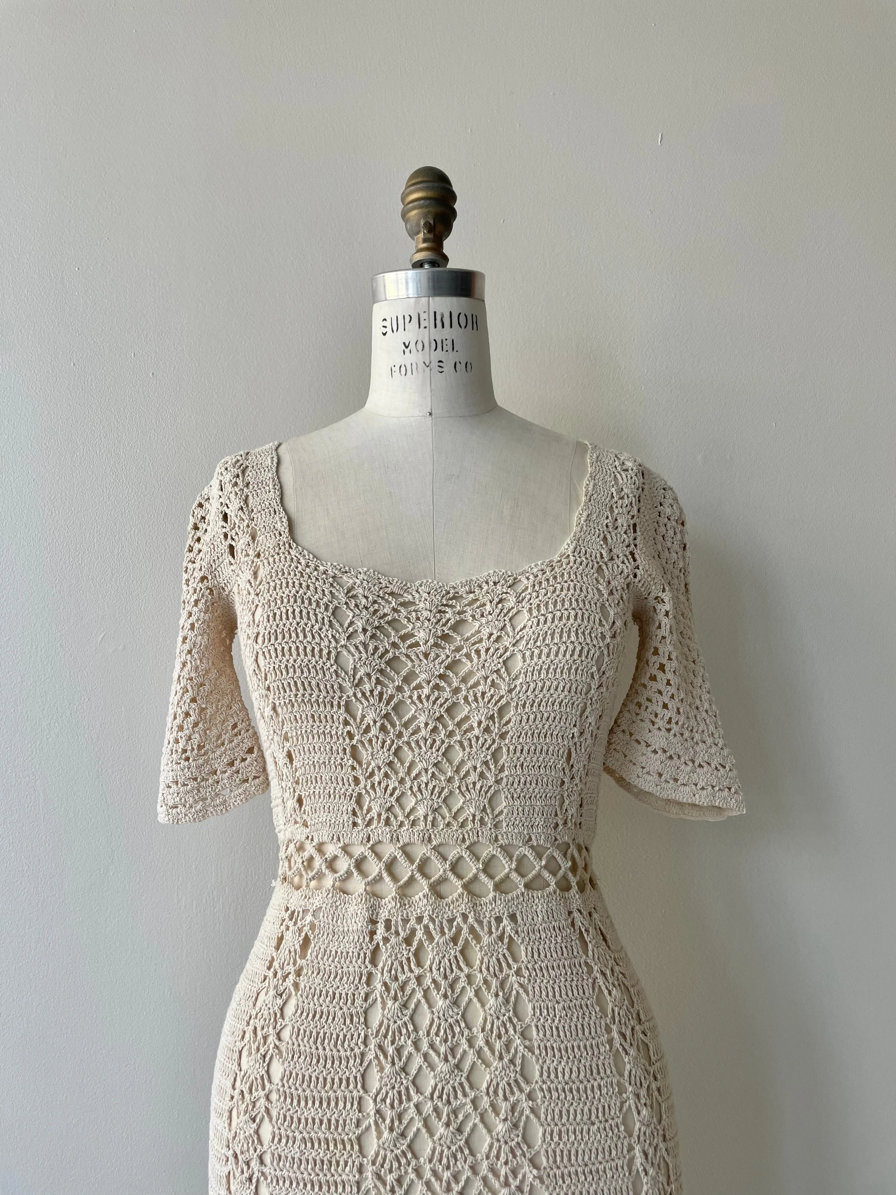 Talamea Crochet Dress | 1970s