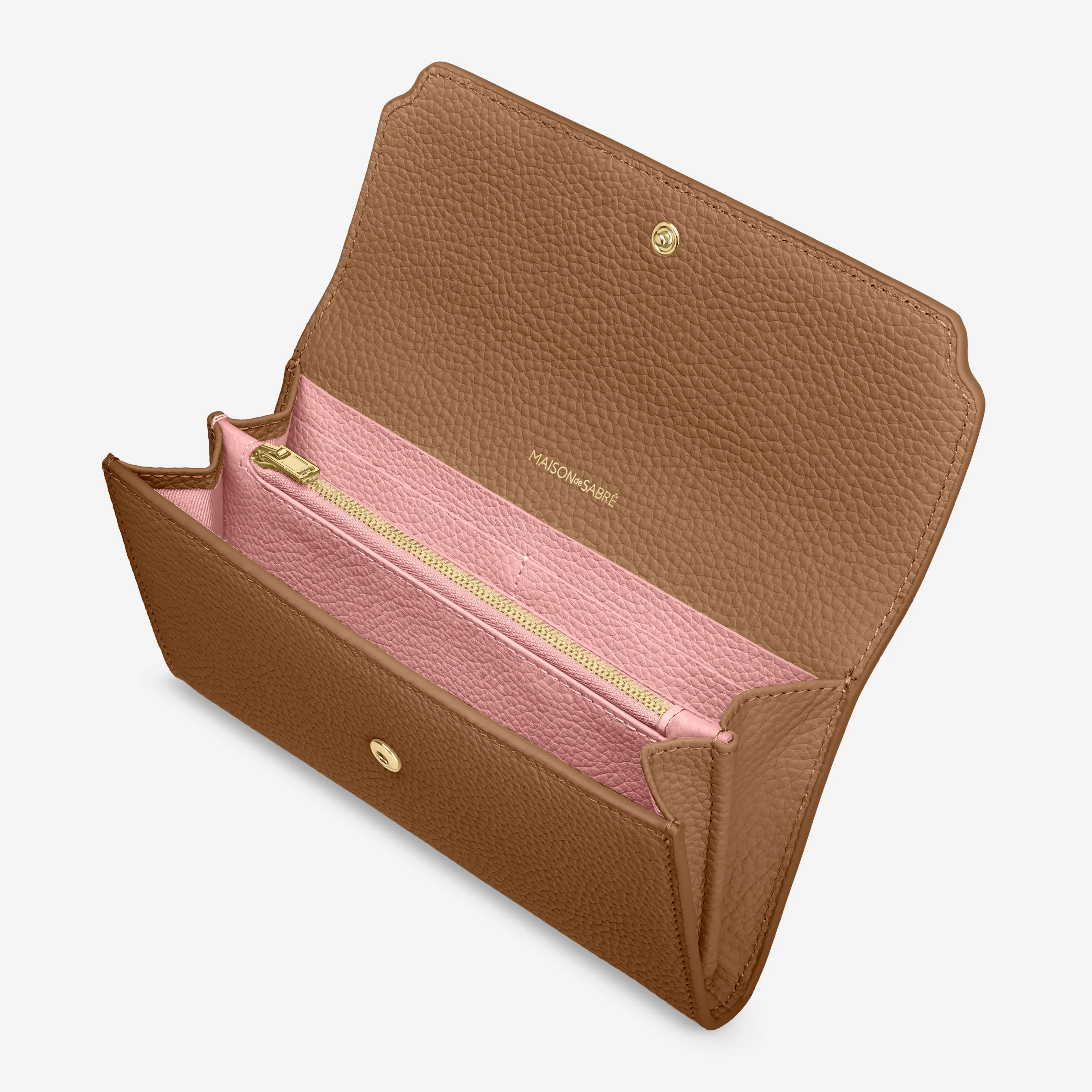 The Long Flap Wallet - Sandstone Lily