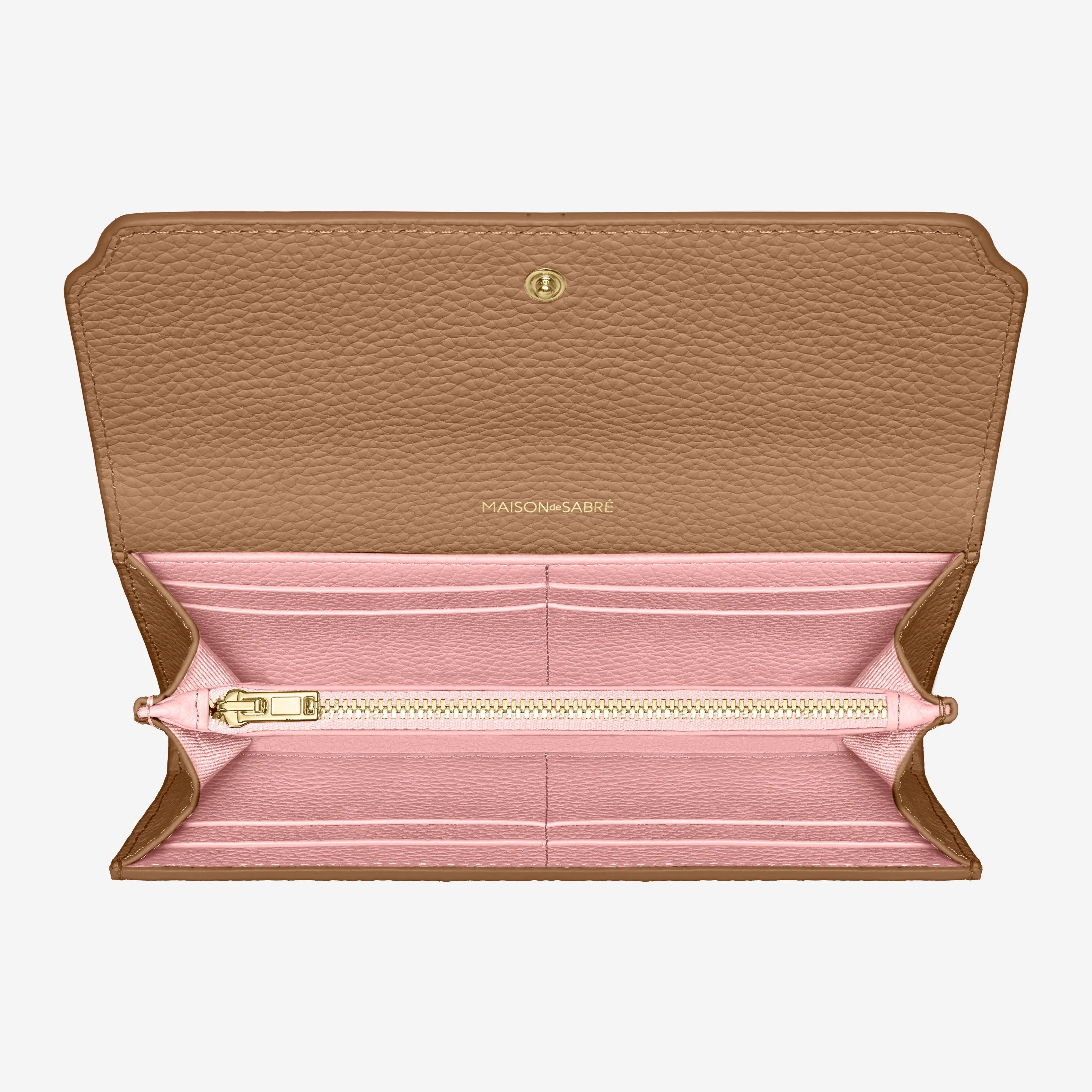 The Long Flap Wallet - Sandstone Lily