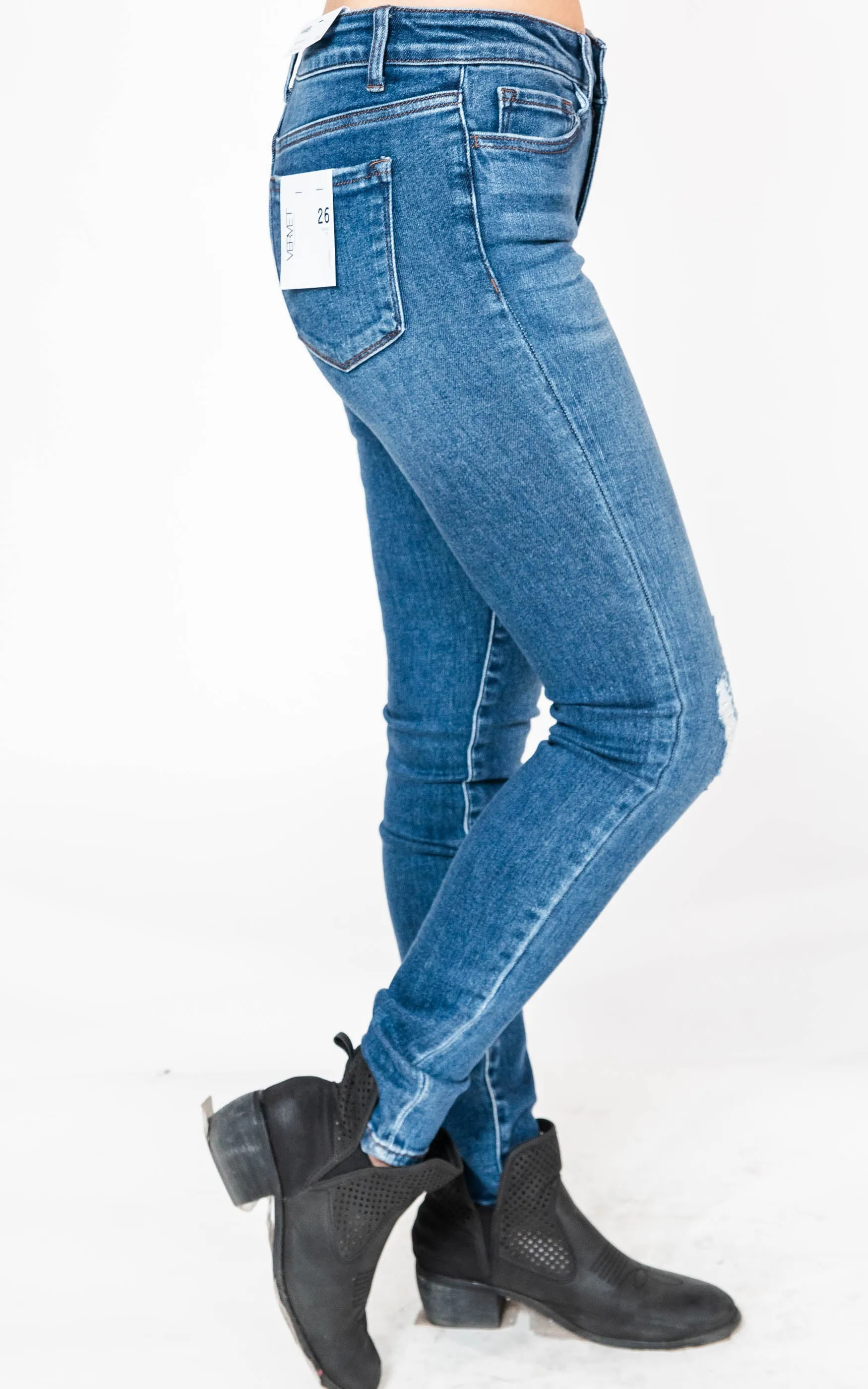 The Rebecca MidRise Skinny Jean {VERVET}