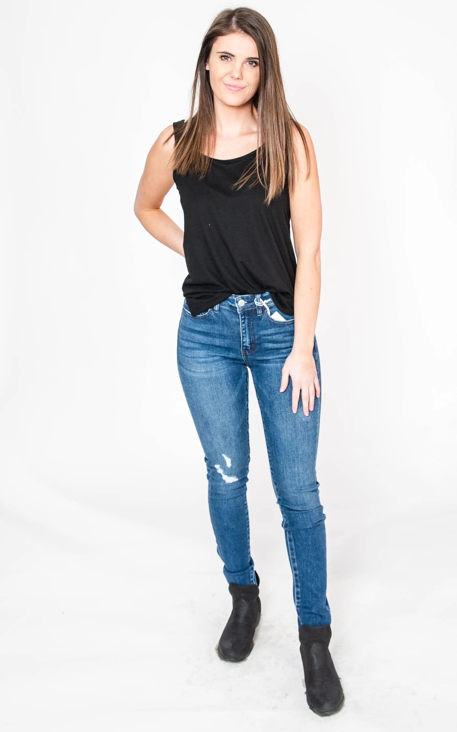 The Rebecca MidRise Skinny Jean {VERVET}