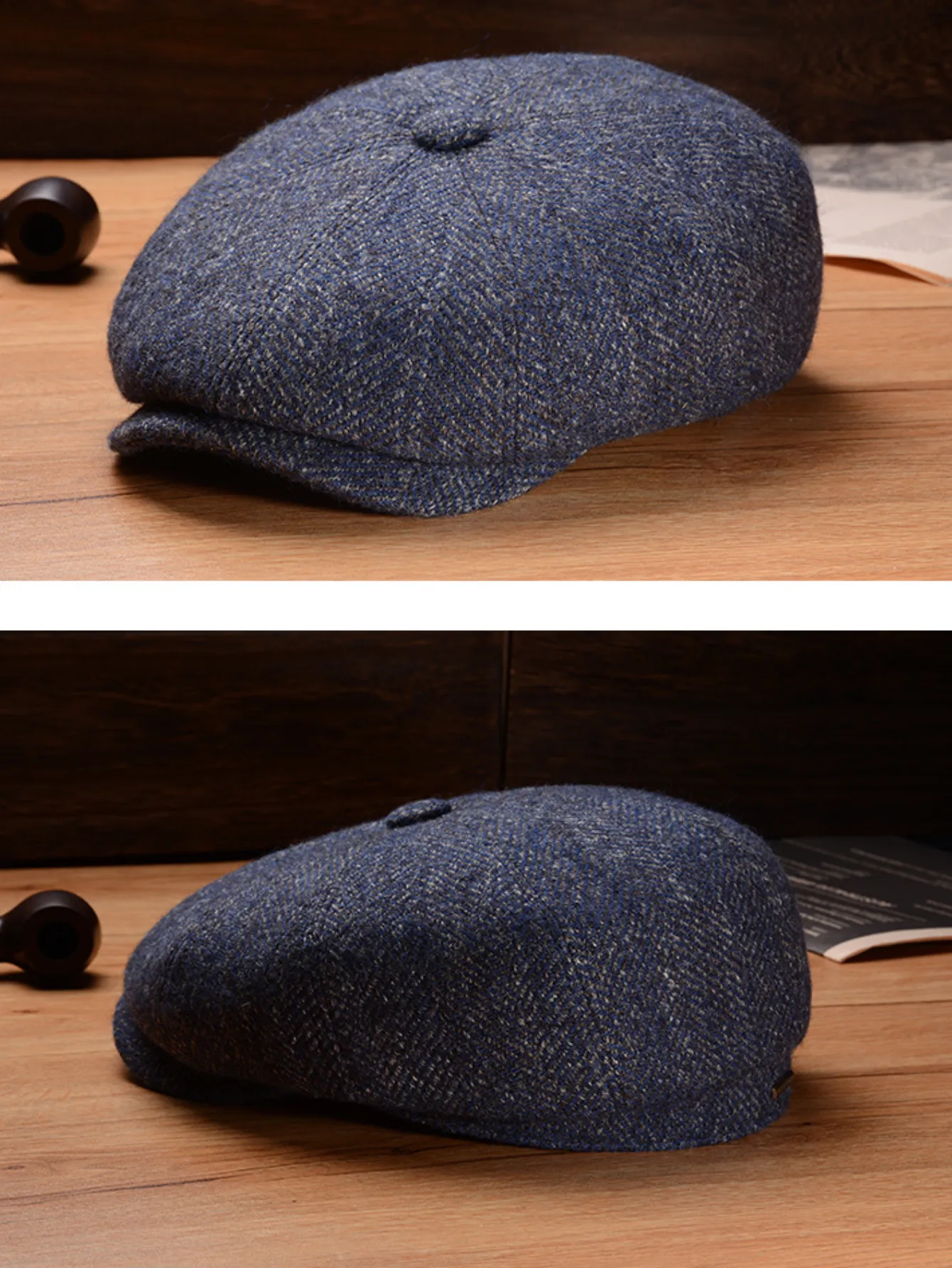 Timeless Wool Blend Newsboy Cap