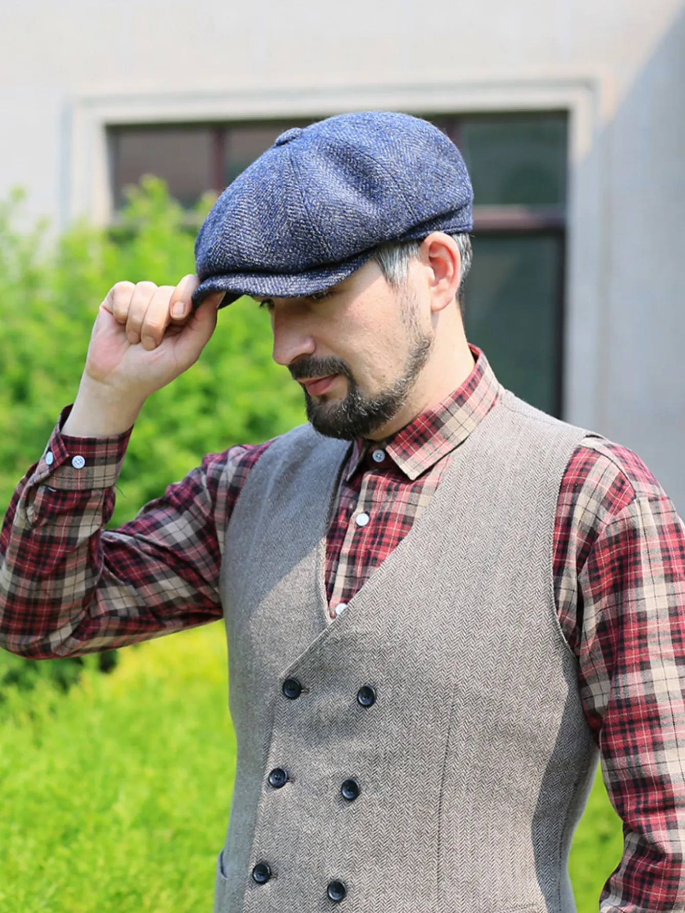 Timeless Wool Blend Newsboy Cap