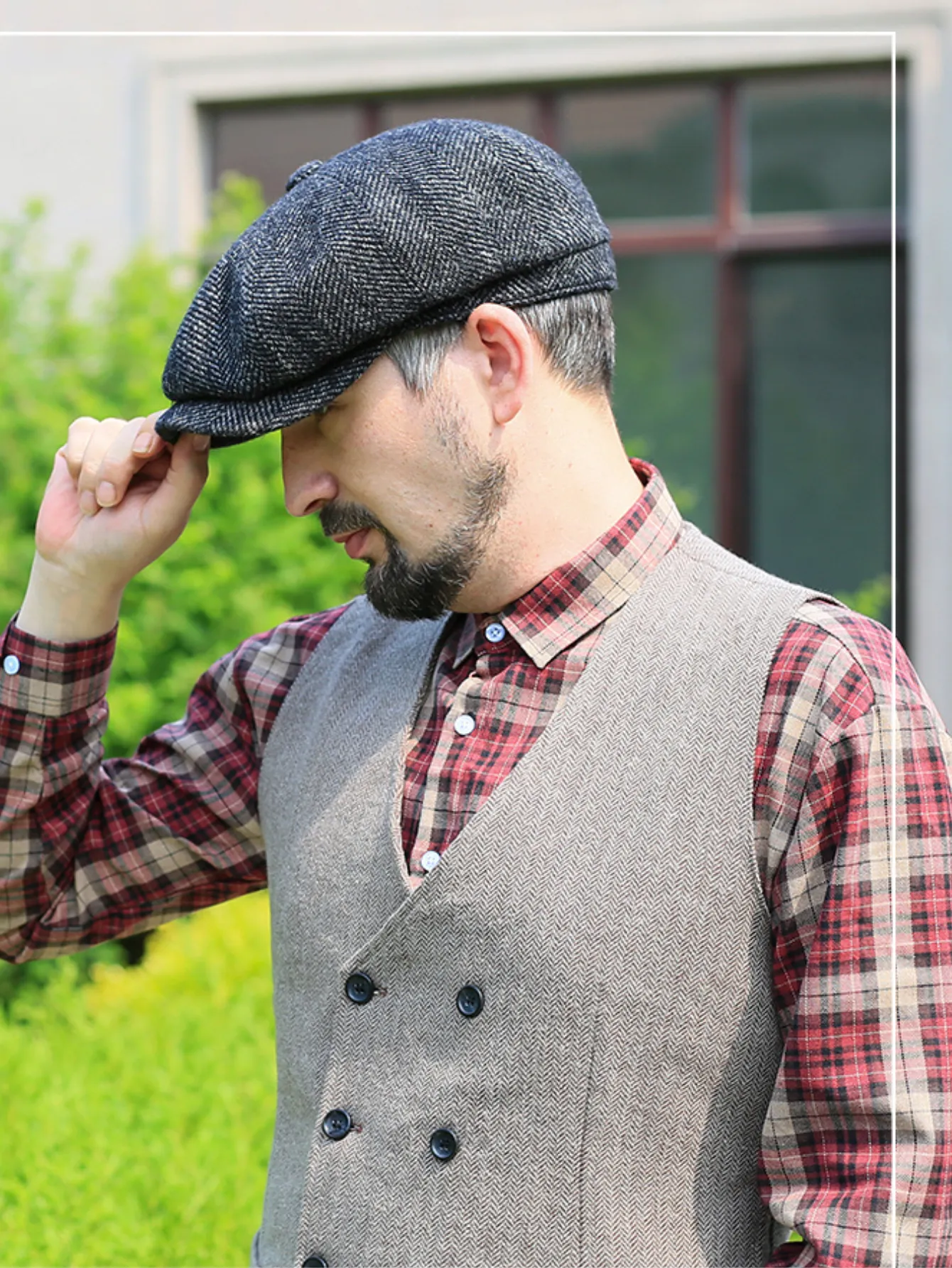 Timeless Wool Blend Newsboy Cap