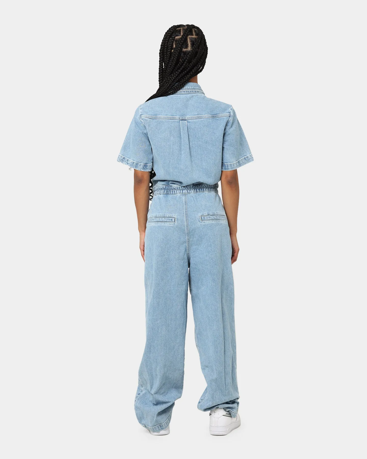 Tommy Jeans Women's BF6112 Denim Boiler Suit Denim Light