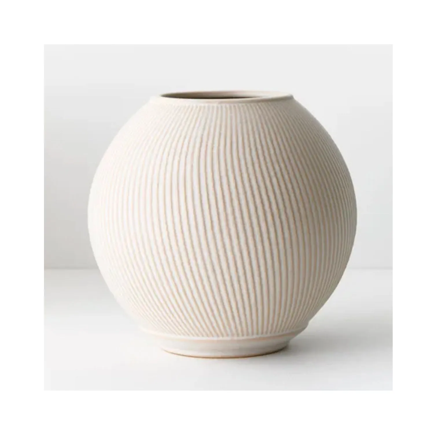 Vase Suki Round - Ivory