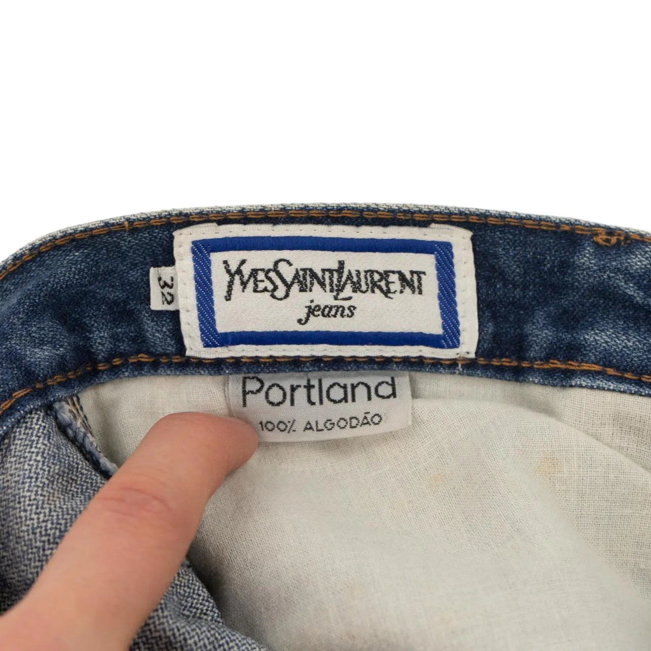 Vintage YSL Yves Saint Laurent Denim Jeans Size W30