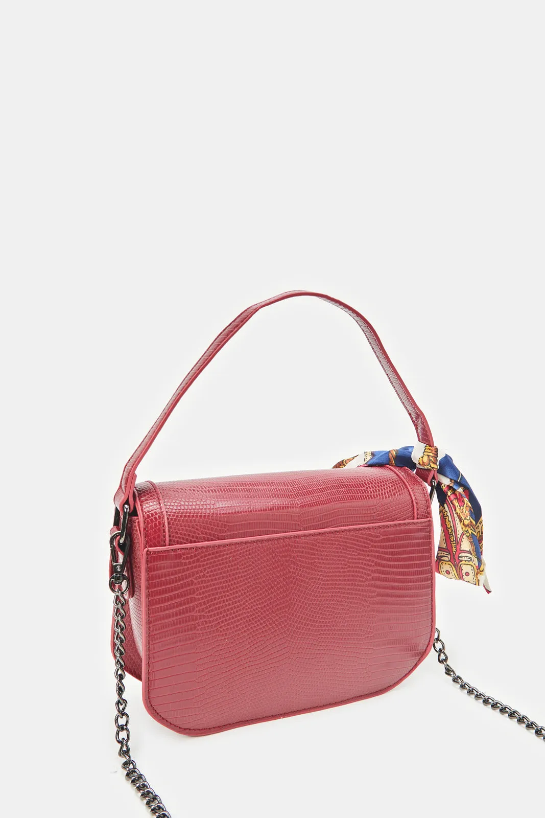 Women Burgundy  Embellished Cross Body Bag