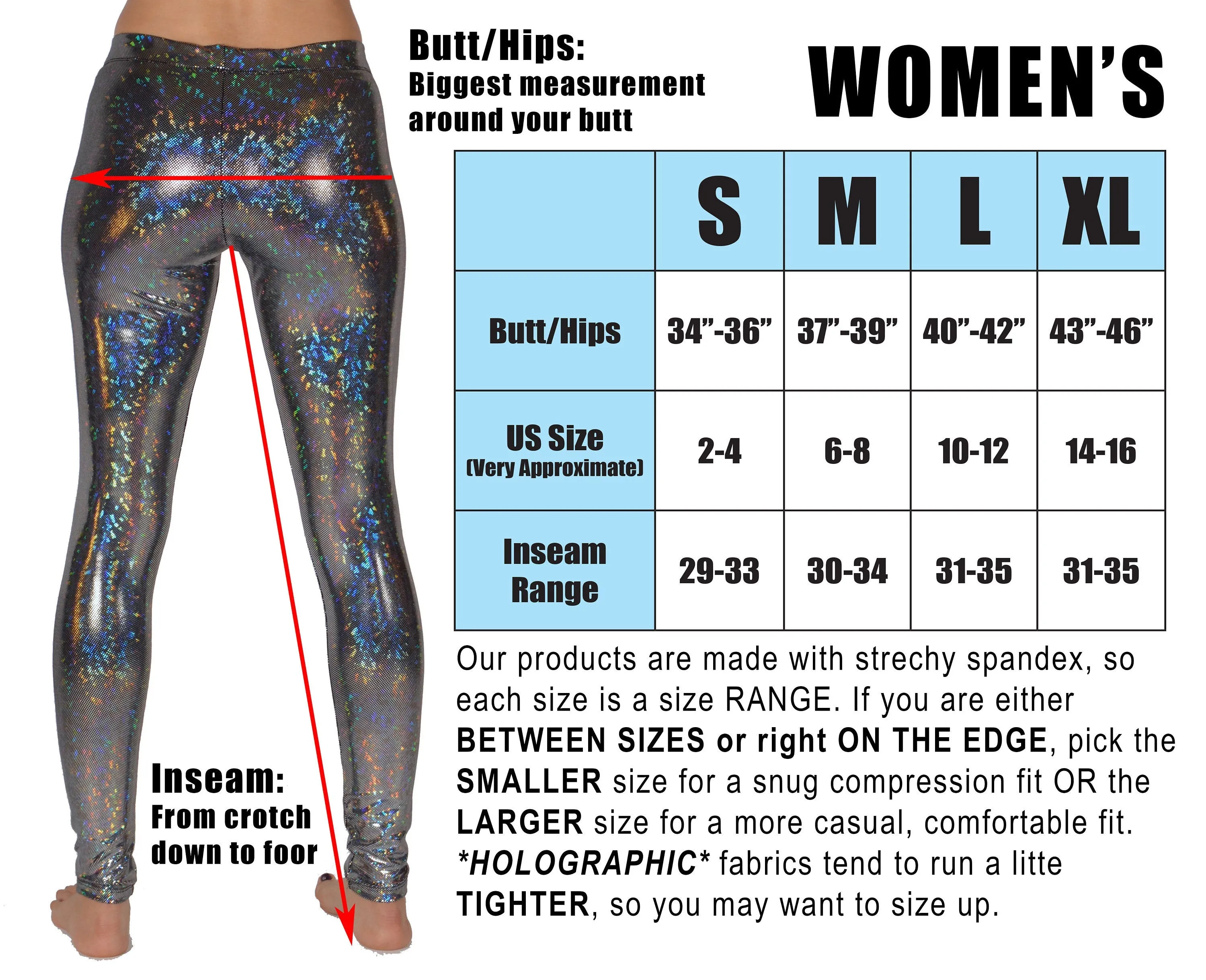 Women's Disco White Leggings: Holographic - White Party