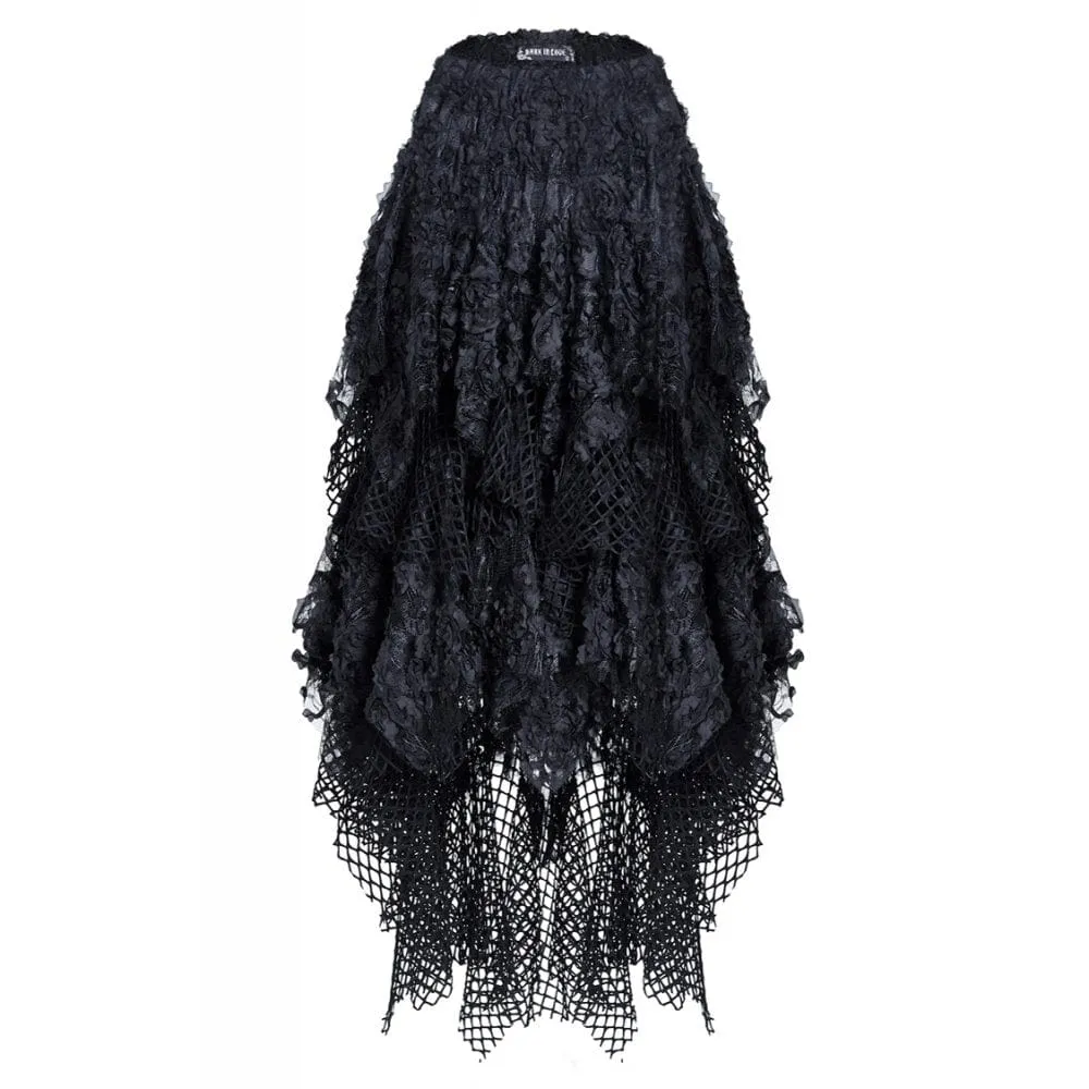 Women's Punk Multi-layered Mesh Skirt