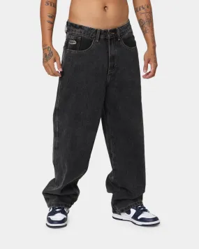 X-Large Bull Denim 91 Wide Leg Pants Washed Black